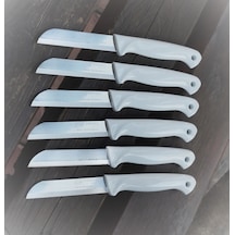 Solingen DELİKLİ-TTL Tırtıklı Meyve-Sebze Bıçağı 1.Kalite 6 Adet Beyaz