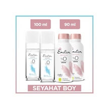 Emotion Joyous Deodorant 2x90 Ml & Ocean Fresh Pump Sprey Deodorant 2x100 Ml Seyahat Seti