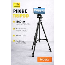 Apple Uyumlu iPhone 13 Pro Profesyonel Telefon Tripodu 160cm