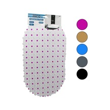 Ers Oval - Eko Pvc +vantuz Desen - Şeffaf Renkli 122pcs Vantuz Kaydırmaz Banyo - Küvet Paspas 33x61cm Çok Renkli