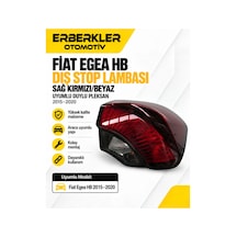 Fiat Egea Hb Dış Stop Lambası Sağ Kırmızı/beyaz Uyumlu Duylu Pleksan 2015 2020 - Erb1203
