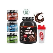 Güç Ve Protein Paketi Whey Çikolata 2000g/creatine 120g/glutamıne 120g/bcaa 120g Hediye Shaker Çikolatalı