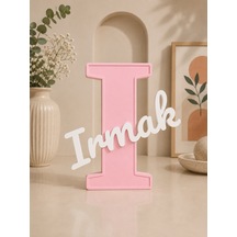 I Harfi Kişiye Özel İsim Dekoru 3D Baskı Bebek ve Çocuk Odası Modern Dekoratif İsimlik Masa Üstü Süsü