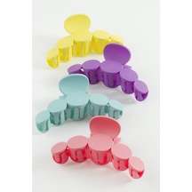 Yuvarlak Renkli Mandal Toka 10 Cm Sarı
