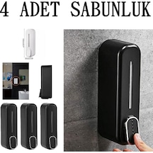 4 Adet Duvara Monte Basmalı Sıvı Sabun Bulaşık Deterjanı Şişesi