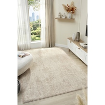 Mariesse Home Wool Serisi Bukleli Yumuşak Dokulu İskandinav Dokuma Halı 1086-krem