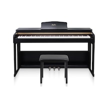 Jwin Sapphire Sdp-214 Çekiç Aksiyonlu 88 Tuşlu Dijital Piyano + Tabure - Siyah