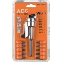 AEG WB1 Vidalama Köşe Adaptörü + 10 Parça Uç Seti