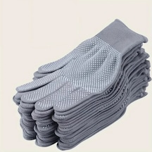 10 Adet 5 Çift Desenli Naylon Eldivenler Dış Mekan Bisiklet Sürüşü, Kampçılık, Balık Tutma İçin Uygun