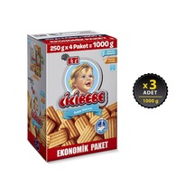 Eti Cicibebe Bebek Bisküvisi 1000 G x 3 Adet