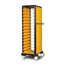 Gastrolley 150 Tekli Servis Tepsi Arabası, 2 Yanı Kapalı, 57x71x174 Cm