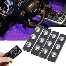 Sn-22216 Araç Kabin İçi 7 Renk Rgb Müzik Sensörlü Yıldız Led Ambiyans Aydınlatma Seti Belirtilmemis