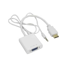 4548 Hdmı To Vga Dönüştürücü Adaptör Kablosu Ses Destekli