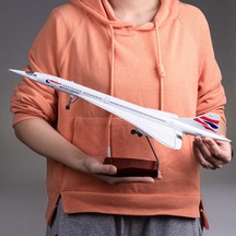 British Airways Concorde Jet Yolcu Uçağı Model Uçak 1/125 Ölçek 50cm