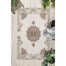 Kaymaz Taban Yıkanabilir Halı Mutfak, Salon, Yatak Odası İçin Modern Dijital Baskı Halı Slnhal135 - 547 Çok Renkli