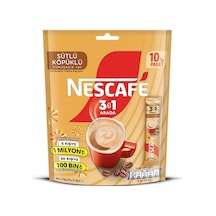 Nescafe 3ü1 Arada Sütlü Köpüklü Çözünebilir Kahve 10 X 17.4 G 8'li Avantaj Paketi Mıchu Diğer