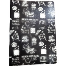 My Note Smiley 40 Yp Çizgili Defter Smiley6020-ç-siyah Beyaz