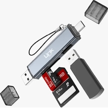 A208 3'ü 1 Arada Usb-a / Usb-c, Tf Ve Sd Kart Okuyucu