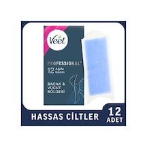 Professional Ağda Bandı Bacak & Vücut Bölgesi Hassas Ciltler İçin 12'li