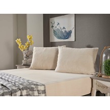 Doqu Home Penye Çarşaf Takımı Çift King Size- Krem