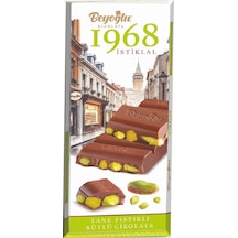 Beyoğlu 1968 İstiklal %30 Tane Antep Fıstıklı Sütlü Çikolata 170 Gr.