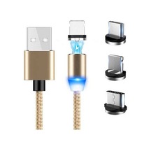 Wondernest Veri Usb 3'lü Şarj Manyetik Kablosu Hızlı 2m Arada M Lichen