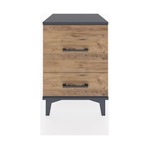 Hyperion Komodin 2 Çekmeceli 44x44x64 Antrasit-çam Antrasit
