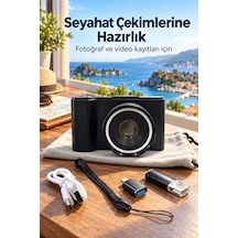 Katlanabilir Ekranlı 4k Vlog Kamerası Otomatik Konsantrasyonlamalı Dijital Fotoğraf Makinesi Diğer