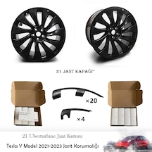 Monozone 21 İnç Tesla Y Model Jant Kapağı Korumalığı Jant Yama
