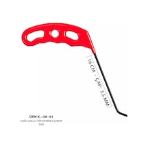 16 Cm 3.5 Mm Çap Sağlı Sollu Tek Kıvrımlı Sağ Boyasız Göçük Düzeltme Çubuğu, Pdr Çubuk - S6-01