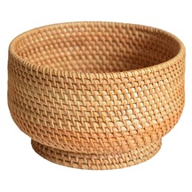 Suntek Hasır Meyve Sepeti Rattan Depolama Restoran Rafları Için 20x12cm