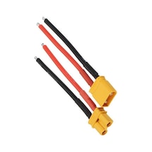 Sanec Xt90 Erkek Dişi Lipo Pil Şarj Kablosu 15 Cm 2,5mm Siaf Silikon Kablolu