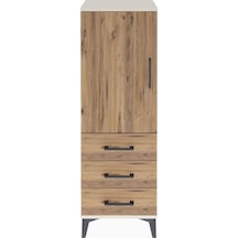 Arges Dolap 2 Raflı 3 Çekmeceli Tek Kapaklı 44x30x134 Aytaşı-çam Aytaşı