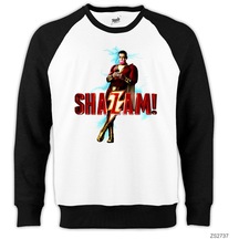 Shazam Man Reglan Kol Beyaz Sweatshirt