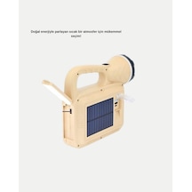 Drnds Alev Efektli Solar Lamba Cob Işıklı Taşınabilir Bahçe Kamp Aydınlatma