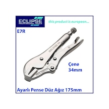 Eclipse E7R Ayarlı Pense Düz Çene 175 Mm