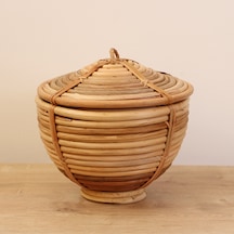 Himari Rattan 23x25 Cm. Saklama Kutusu Bej