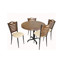 Beymobilya Bahçe Ve Balkon Masa Takımı Indigo Werzalit Yuvarlak - Merdiven T (534903004) Kahverengi