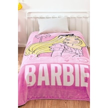 Barbie Lisanslı Tek Kişilik Battaniye Çok Renkli