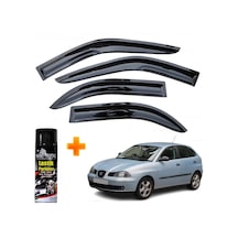 Seat Ibiza Mügen Cam Rüzgarlığı 2002 - 2008 Arası 4 Lü Takım +500ml Lastik Parlatıcı -