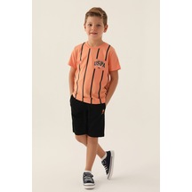 U.S. Polo Assn. U.s. Polo Assn Lisanslı Since Turuncu Erkek Çocuk Bermuda Takım 5274-43185 Turuncu