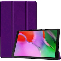 Huawei Mediapad T3 10 2017 Ags-w09-ags-l09-ags-l03 Uyumlu Smart Cover Standlı 1-1 Tablet Kılıfı - Mor - T13372