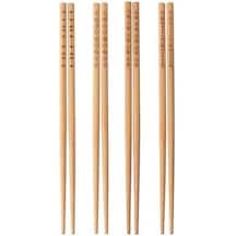 Trebent Yıkanabilir Bambu Chopstıck Çin Yemek Çubuğu Açık Ceviz