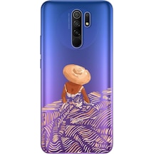 Redmi 9 Skirt Tasarımlı Süper Şeffaf Telefon Kılıfı Çok Renkli
