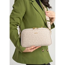 Just Polo Kadın Yeni Sezon Baskılı Omuz Çantası 232053mh Taş