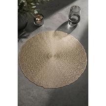 6 Lı Amerikan Servisi Supla Yuvarlak Gold 38 Cm 77506 Çok Renkli