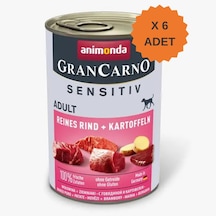 Animonda Grancarno Sensitive Sığırlı Ve Patatesli Yetişkin Köpek Konservesi 400gr X 6 Adet