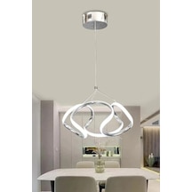 Dron Led Avize 3 Mt - Kumandasız / Krom Krom