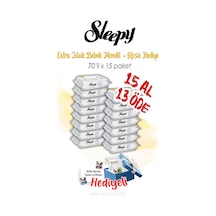 Sleepy 70'li Extra Islak Bebek Havlusu ve Rosıe Tekli