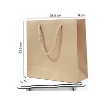 Kraft Karton Çanta 25 ADET 23,5*24,4*9 cm